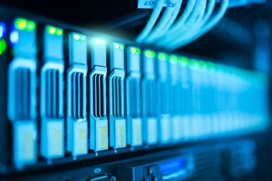 line of servers