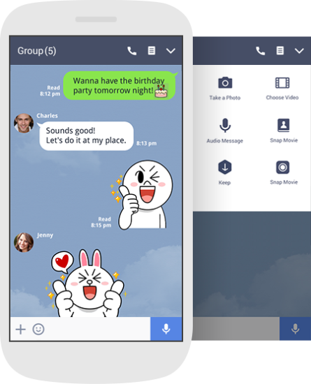 line messaging app