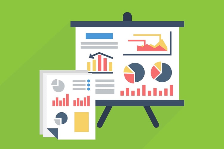 Illustration of data analytics and data visualizations