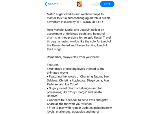 sugar smash mobile app description with ASO for the apple store