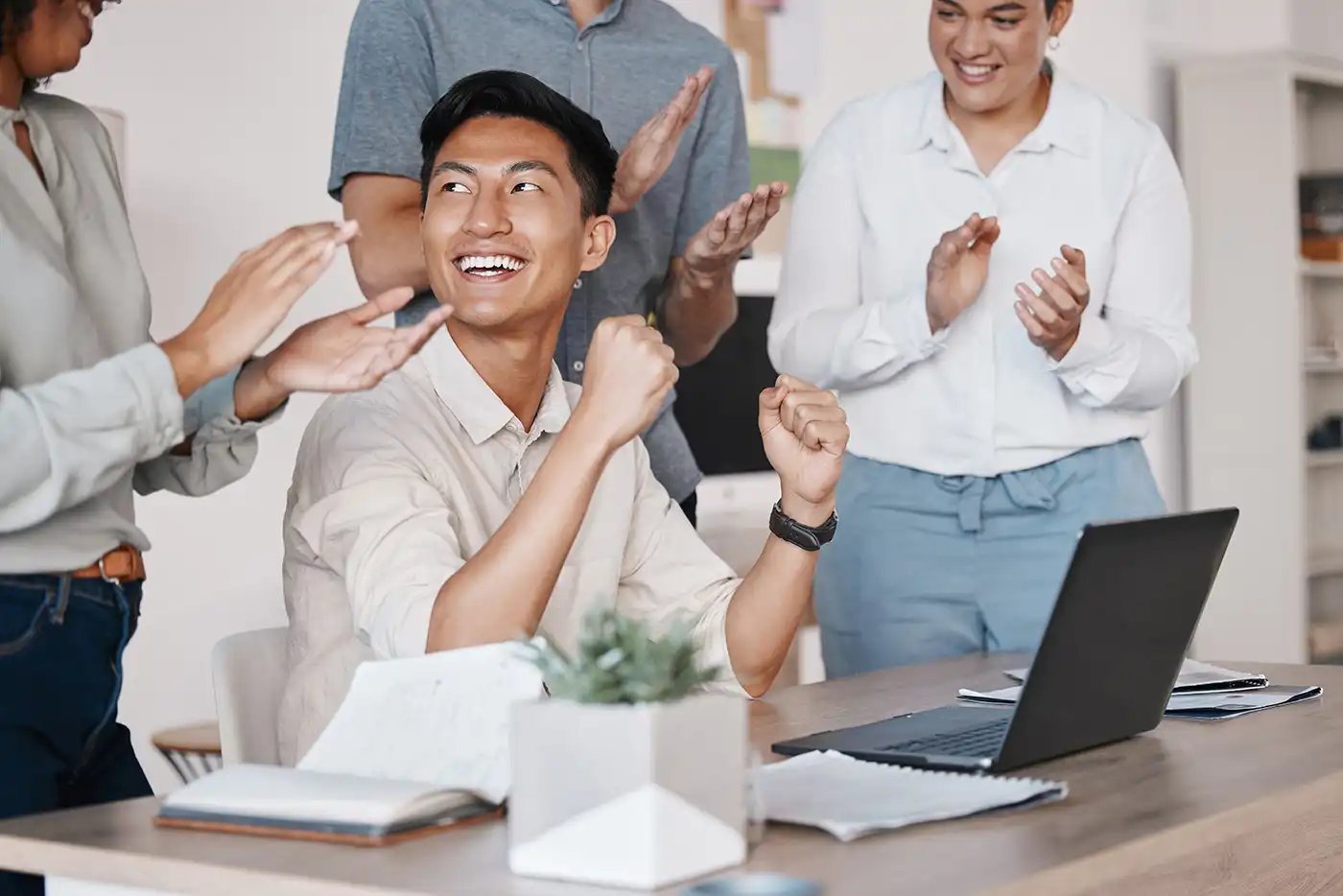 Seamgen-teamwork-clapping-and-motivation-for-success-or-c copy