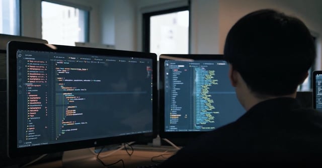 Seamgen developer hard at work in the Seamgen office