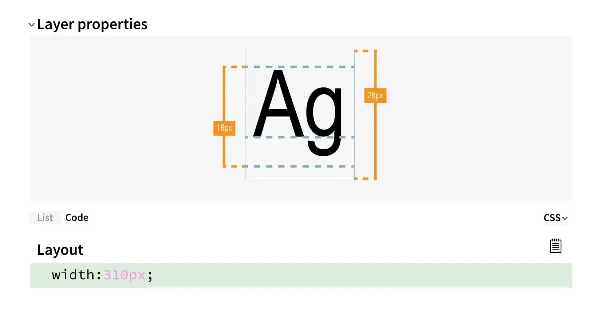 Example of design pattern metadata used in a Figma MCP workflow.