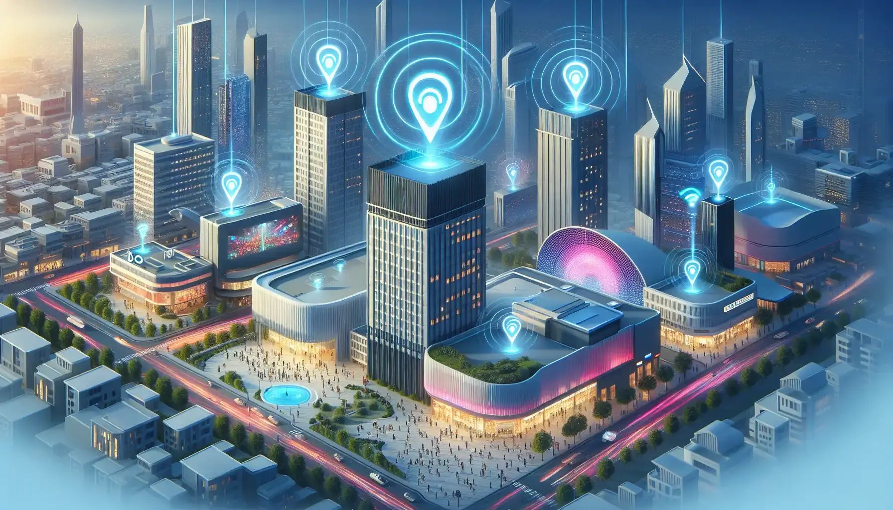 smart connected city with bluetooth technology