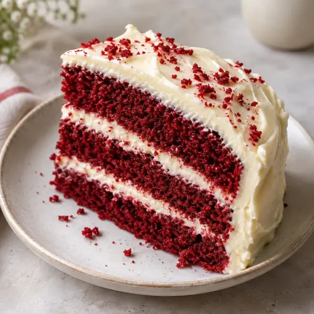 Red velvet layer cake, representing Android 11's internal dessert codename