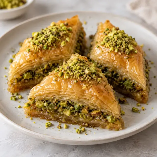 Pistachio baklava, representing Android 16's internal dessert codename