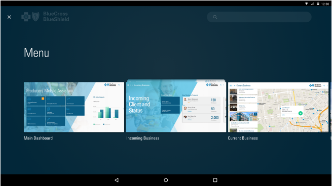 Blue Shield user interface on screen 04 Blue Shield user interface on screen 04