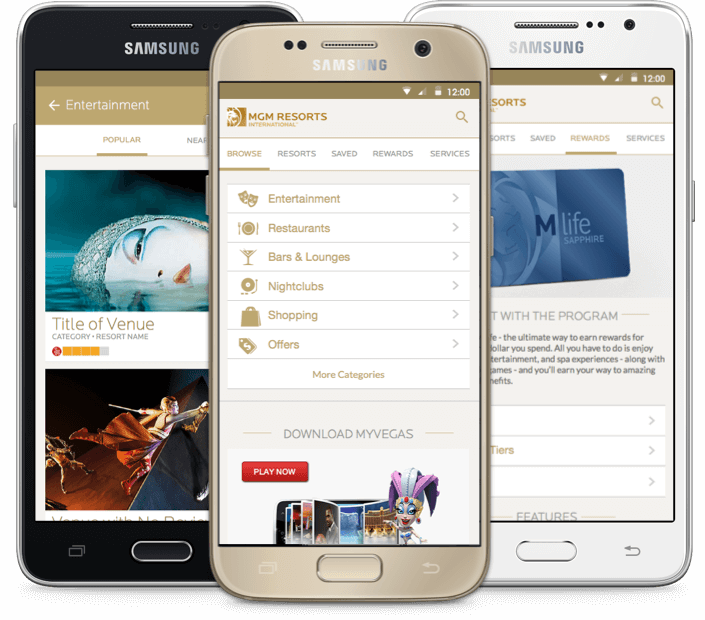 Mobile devices with user interface on screen