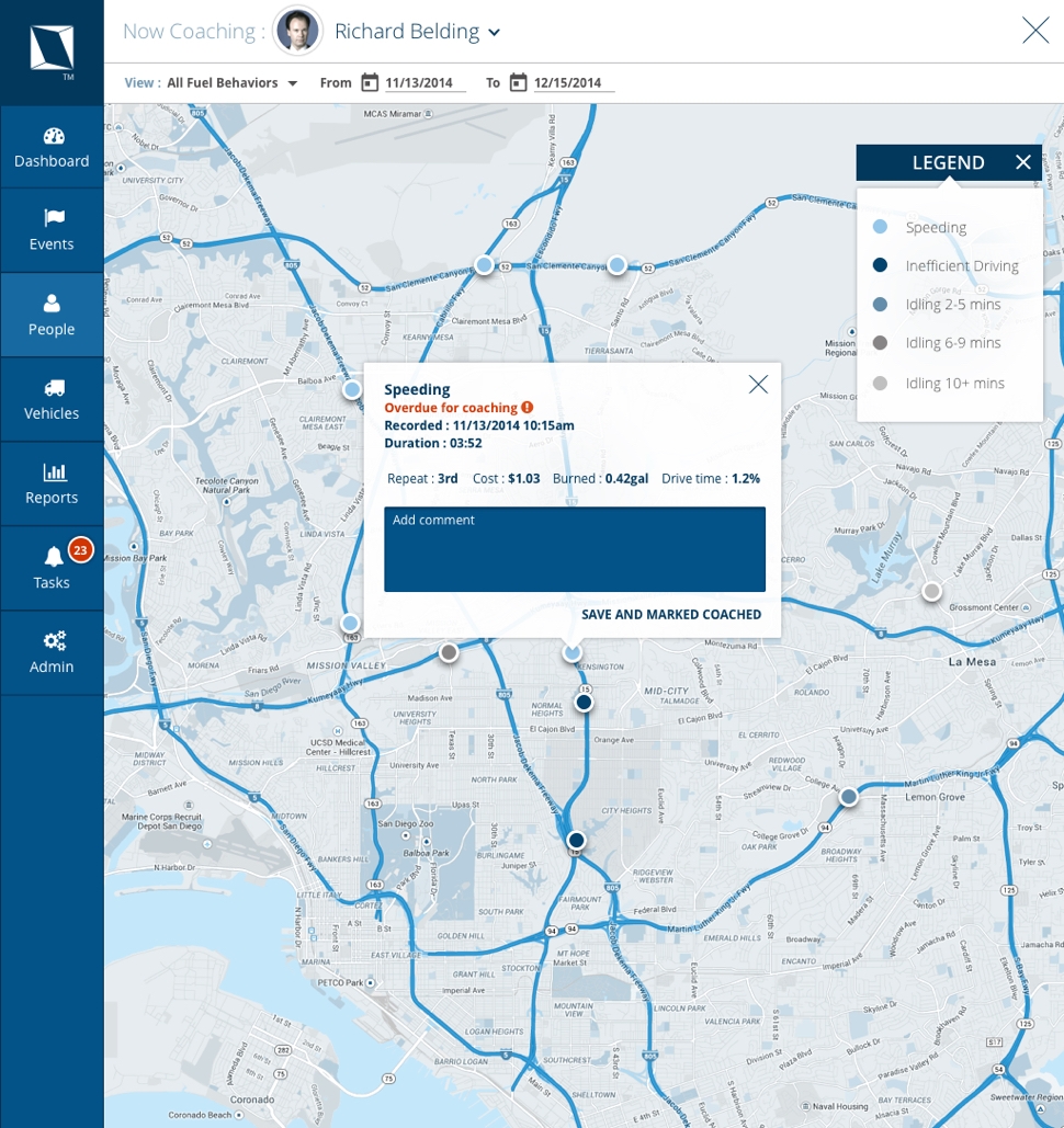 Lytx dashboard user interface 03